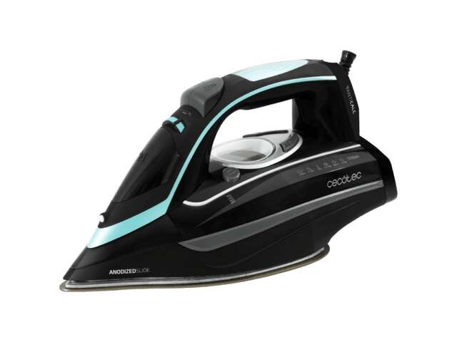 cecotec 3d forceanodized 750 smart plancha de vapor 3100w golpe de vapor 200gr/min doble suela anodizada pantalla lcd vapor continuo 65gr/min deposito de 400ml antical auto apagado modo eco