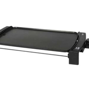 cecotec black&water 2500 plancha de asar electrica de gran potencia revestimiento antiadherente bandeja recogegrasas temperatura ajustable superficie de 45x25 cm