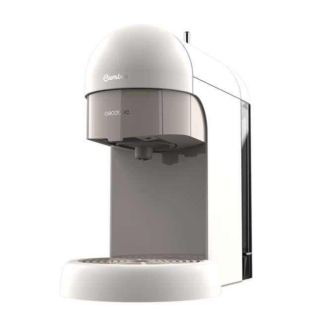 cecotec cumbia capricciosa cafetera express white 1100w apta para cafe molido y capsulas ese deposito de agua 0.6l 19 bares