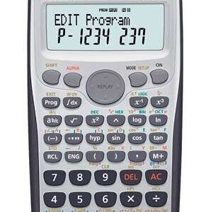 casio fx 3650pii calculadora programable de sobremesa pantalla de 2 lineas 279 funciones 360 pasos de programacion alimentacion con pilas y solar