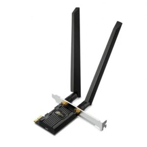 tp link archer txe72e adaptador de red pcie axe5400 wi fi 6e bluetooth 5.3 2 antenas desmontables