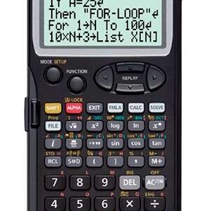casio fx 5800plus calculadora programable de sobremesa pantalla de 4 lineas 664 funciones 26 memorias 128 formulas almacenadas alimentacion con pilas