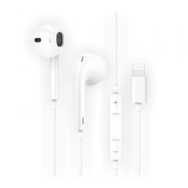 techonetech ear tech hip auriculares intraurales sider lightning microfono integrado asistente voz cable de 1.20m