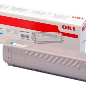 oki c813 cyan cartucho de toner original 46471115
