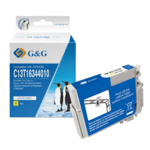 g&g epson t1634/t1624 (16xl) amarillo cartucho de tinta generico reemplaza c13t16344012/c13t16244012