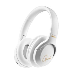 ngs artica greed auriculares bluetooth 5.1 con microfono diadema ajustable almohadillas acolchadas autonomia hasta 46h manos libres color blanco