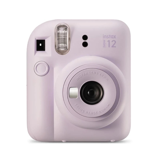 fujifilm instax mini 12 lilac purple camara instantanea tamaño de imagen 62x46mm flash auto exposicion automatica mini espejo para selfies modo primer plano
