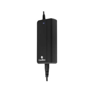 coolbox cargador de portatil automatico universal 90w puerto usb 2.1a para smartphones y tablets 14 conectores diferentes cable 1,50m alimentación / 1m cargador