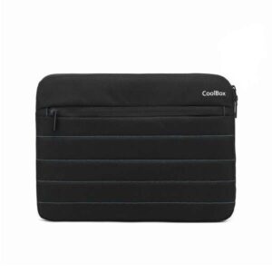 coolbox funda para tablet/netbook/portatil hasta 13" acolchado tejido impermeable cierre de cremallera color negro