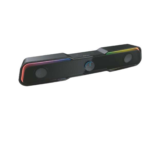 3go droxio nessye barra de sonido 2.0 10w iluminacion rgb conectividad bluetooth 5.0 + jack 3.5mm alimentacion usb color negro