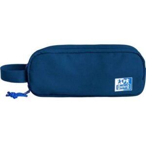 oxford b smart estuche portatodo 3 compartimentos asa lateral fabricado en material reciclado color azul