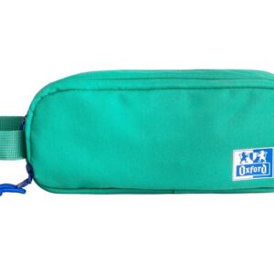 oxford b smart estuche portatodo 3 compartimentos asa lateral fabricado en material reciclado color turquesa
