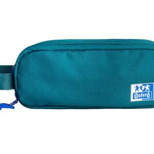 oxford b smart estuche portatodo 3 compartimentos asa lateral fabricado en material reciclado color aqua