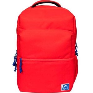 oxford b ready mochila escolar tirantes acolchados y ajustables tamaño 42x30x15cm color rojo