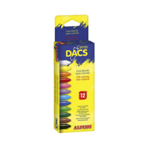 alpino dacs pack de 12 ceras blandas de colores textura cremosa mezclables pintado suave y cubriente colorido y creativo colores surtidos