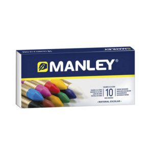 manley pack de 10 ceras blandas de trazo suave ideal para gran variedad de tecnicas y aplicaciones fabricacion artesanal amplia gama de colores colores surtidos
