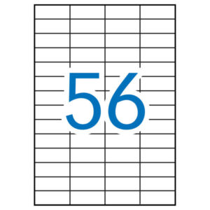 apli etiquetas blancas removibles 52.5 x 21.2mm 100 hojas