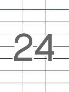 apli pack de 600 etiquetas 70x37mm 25 hojas por 24 etiquetas adhesivo permanente cantos rectos color blanco