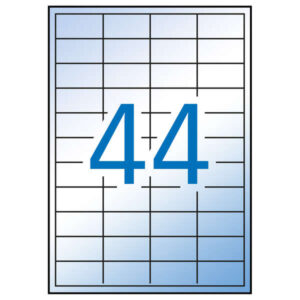 apli etiquetas translucidas resistentes intemperie 48.5 x 25.4mm 100 hojas