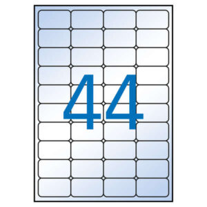 apli pack de 440 etiquetas transparentes permanentes 48.5 x 25.4mm