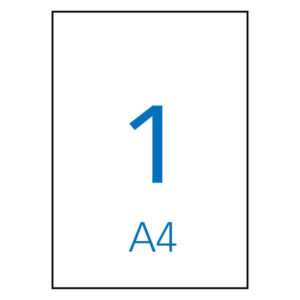 apli pack de 10 etiquetas resistentes a la intemperie 210x297mm fabricadas en poliester cantos rectos adhesivo permanente color blanco