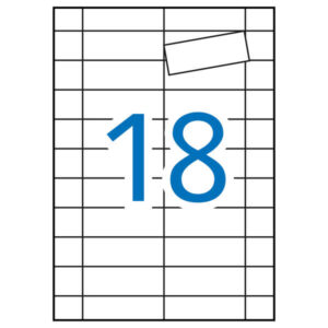 apli etiquetas blancas magneticas 80.0 x 28.0mm 5 hojas
