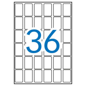 apli etiquetas a5 blancas 22.0 x 32.0mm 15 hojas