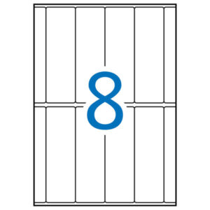 apli etiquetas a5 blancas 31.0 x 100.0mm 15 hojas
