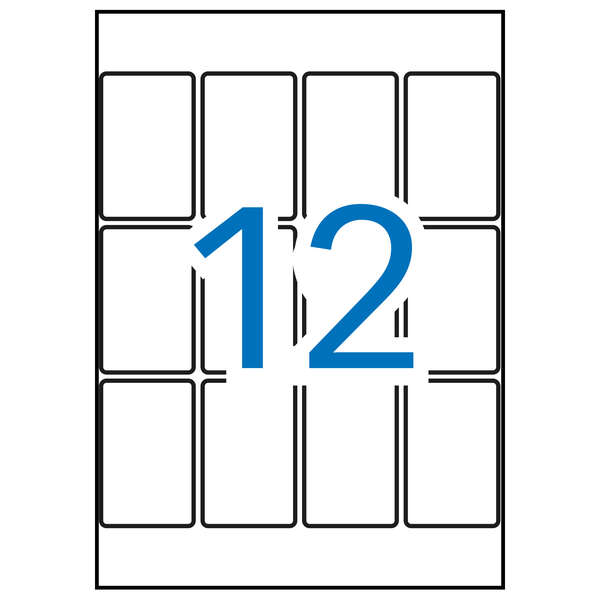 apli etiquetas a5 blancas 34.0 x 53.0mm 15 hojas
