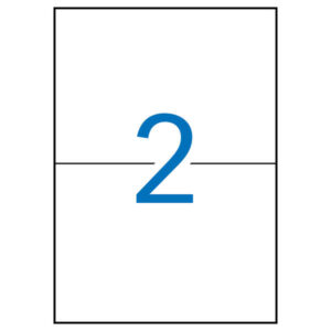 apli pack de 30 etiquetas rectangulares 105x148mm 15 hojas por 2 etiquetas adhesivo permanente cantos rectos color blanco