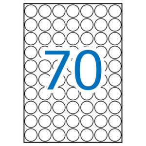 apli etiquetas a5 azules Ø 19.0mm 8 hojas