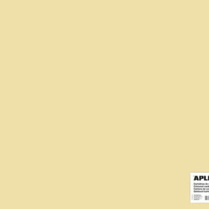 apli cartulina crema 50 x 65cm 170g 25 hojas