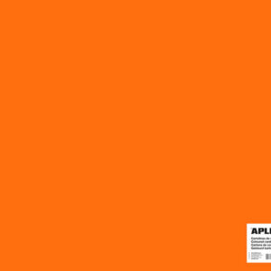 apli cartulina naranja 50 x 65cm 170g 25 hojas
