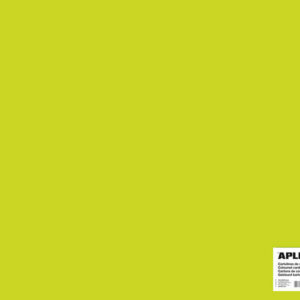 apli cartulina verde fluorescente 50 x 65cm 170g 25 hojas