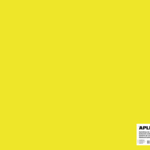 apli cartulina amarillo fluorescente 50 x 65cm 170g 25 hojas