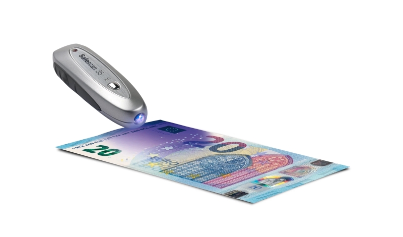 safescan 35 detector portatil de billetes falsos verificacion de marcas de agua, tinta magnetica e hilo magnetico ligero y compacto