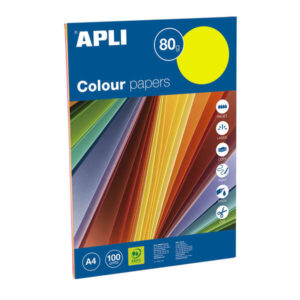 apli papel color surtido fluorescente a4 100 hojas
