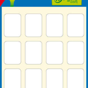 apli etiquetas minibolsa blancas 16.0 x 22.0mm 6 hojas