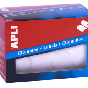apli rollo etiquetas blancas permanentes Ø 25.0mm
