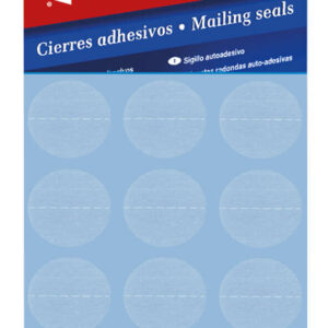 apli pack de cierres adhesivos transparentes Ø 25mm microperforados adhesivo permanente