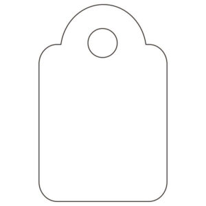 apli etiquetas colgantes blancas 13 x 20mm 200 u.