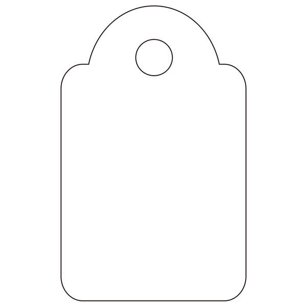 apli etiquetas colgantes blancas 15 x 24mm 200 u.