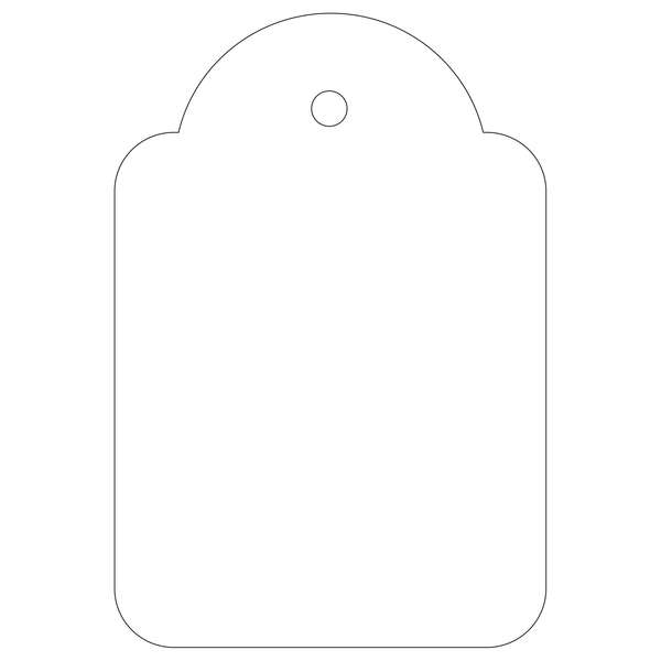 apli etiquetas colgantes blancas 36 x 53mm 100 u.