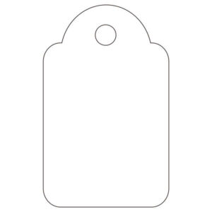 apli pack de 1.000 etiquetas colgantes 18x29mm agujero preperforado e hilo de poliester ajustable color blanco