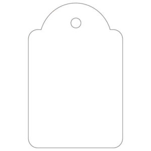 apli pack de 500 etiquetas colgantes 28x43mm agujero preperforado con hilo de poliester blanco color blanco