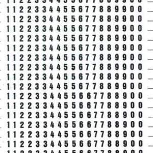 apli numeros transferibles 4mm facil aplicacion negros intensos 528 caracteres negro