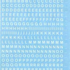 apli letras transferibles blancas 4mm facil aplicacion 470 caracteres versatil y resistente blanco