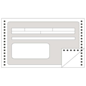 apli formulario recibos en continuo 240mm x 4' 1 copia numeracion secuencial papel autocopiativo blanco