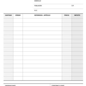 apli talonario albaran 1/4 natural lito a 118 papel autocopiativo 4 hojas por juego numerado tamaño 210x148mm natural