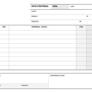 apli talonario entrega 1/4 apaisado duplicado a 49 formato apaisado duplicado numeracion secuencial papel autocopiativo color blanco